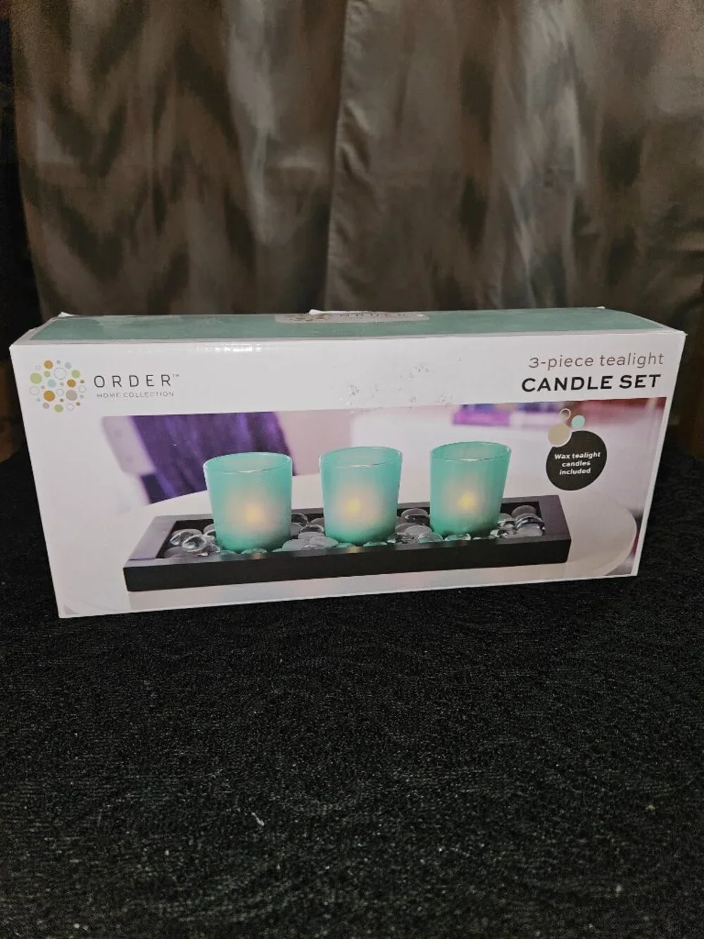 NIB Order Home Collection 3-Piece Tealight Candle Set